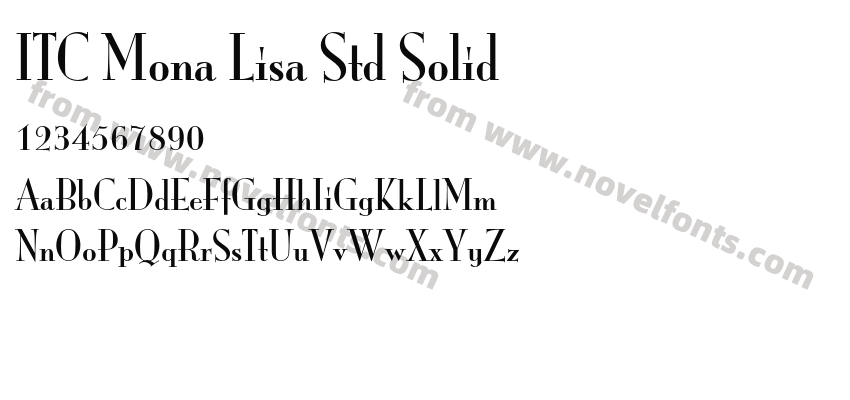 ITC Mona Lisa Std SolidPreview