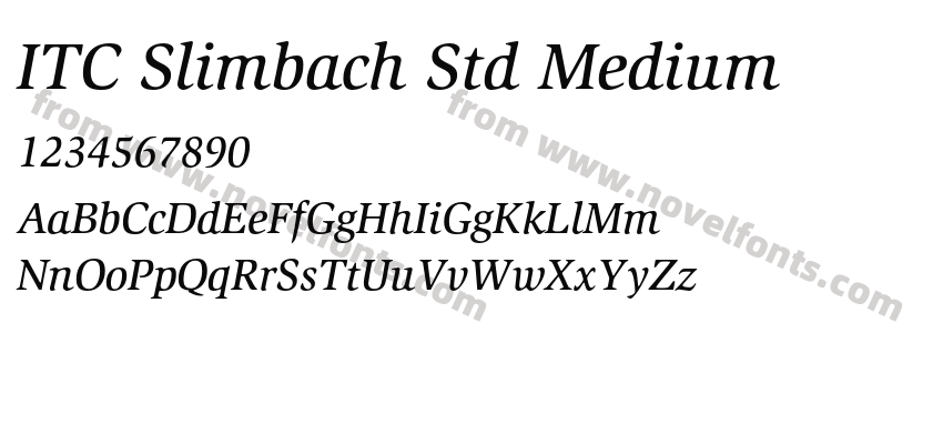 ITC Slimbach Std MediumPreview