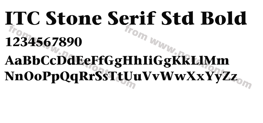 ITC Stone Serif Std BoldPreview