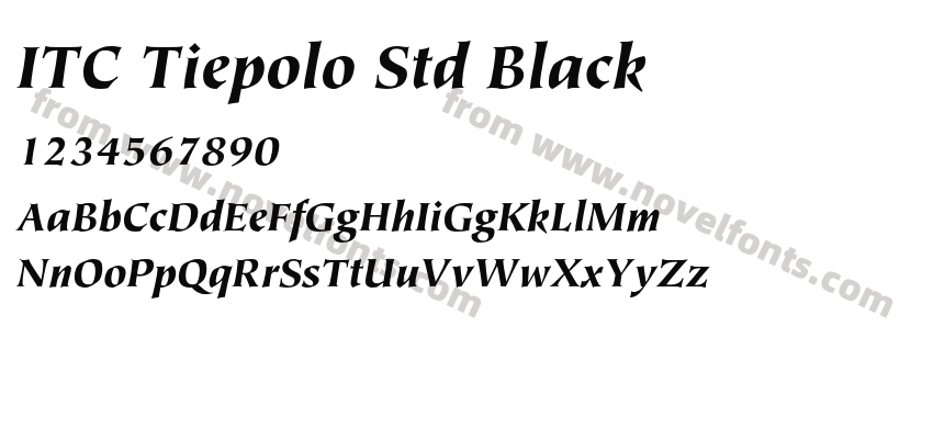 ITC Tiepolo Std BlackPreview