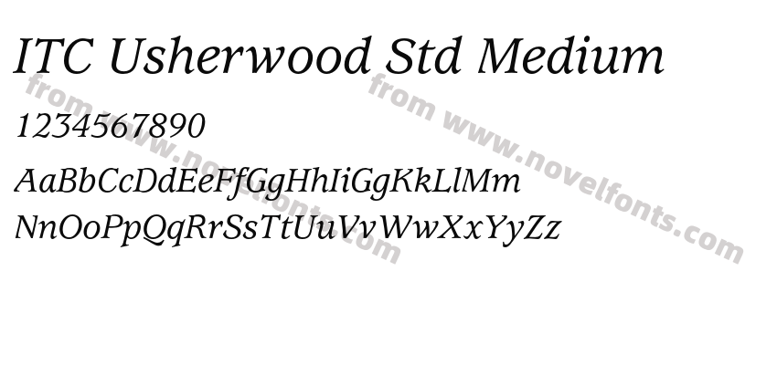 ITC Usherwood Std MediumPreview