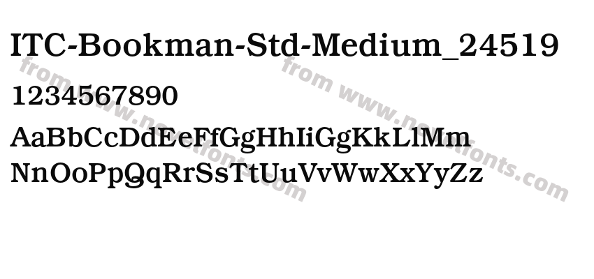 ITC-Bookman-Std-Medium_24519Preview