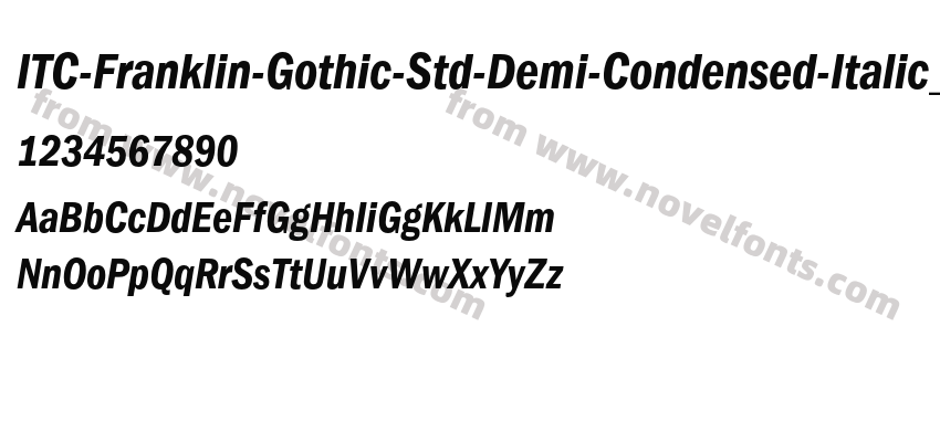 ITC-Franklin-Gothic-Std-Demi-Condensed-Italic_24619Preview