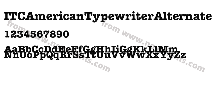 ITCAmericanTypewriterAlternatePreview