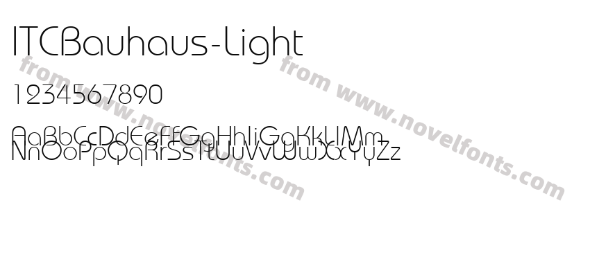 ITCBauhaus-LightPreview