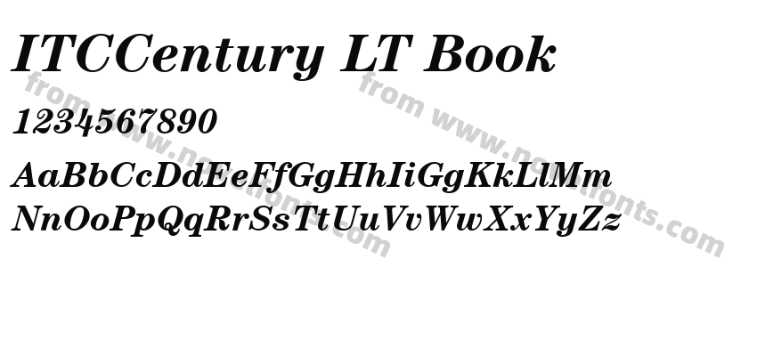 ITCCentury LT BookPreview