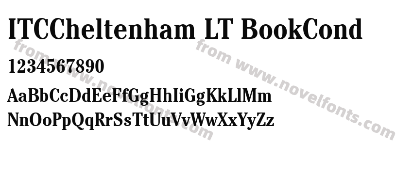 ITCCheltenham LT BookCondPreview