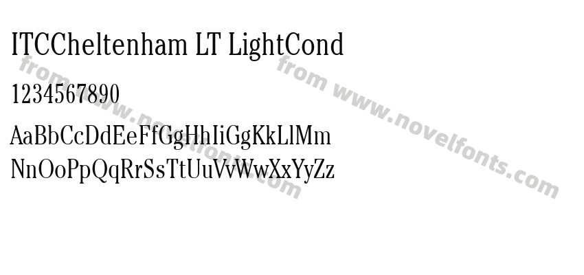 ITCCheltenham LT LightCondPreview