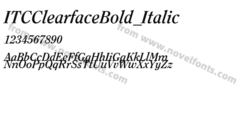 ITCClearfaceBold_ItalicPreview