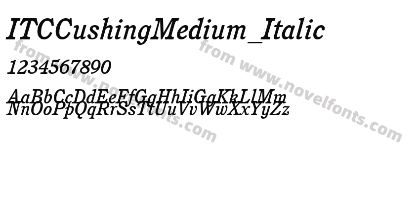 ITCCushingMedium_ItalicPreview