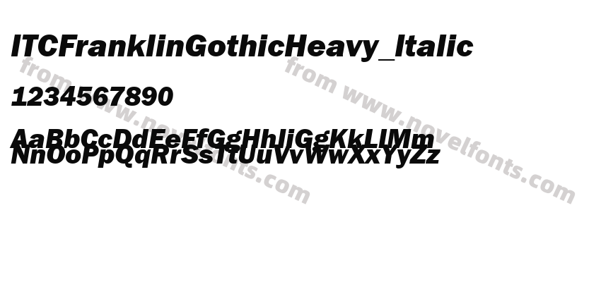 ITCFranklinGothicHeavy_ItalicPreview