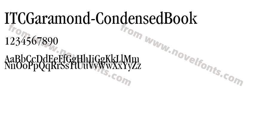 ITCGaramond-CondensedBookPreview