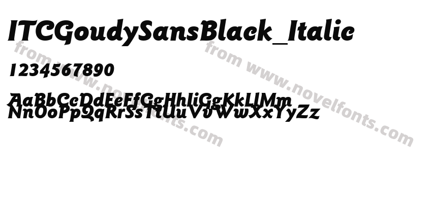 ITCGoudySansBlack_ItalicPreview