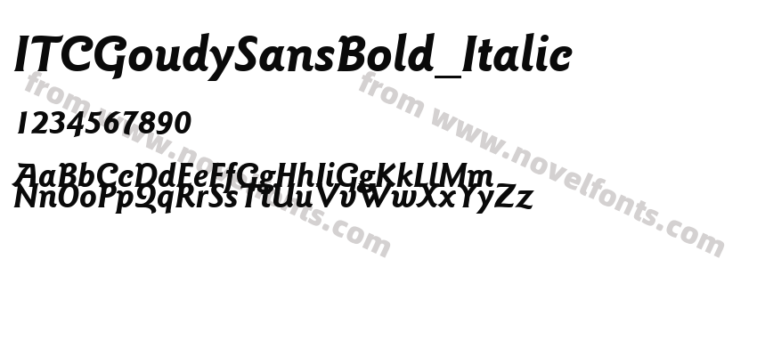 ITCGoudySansBold_ItalicPreview