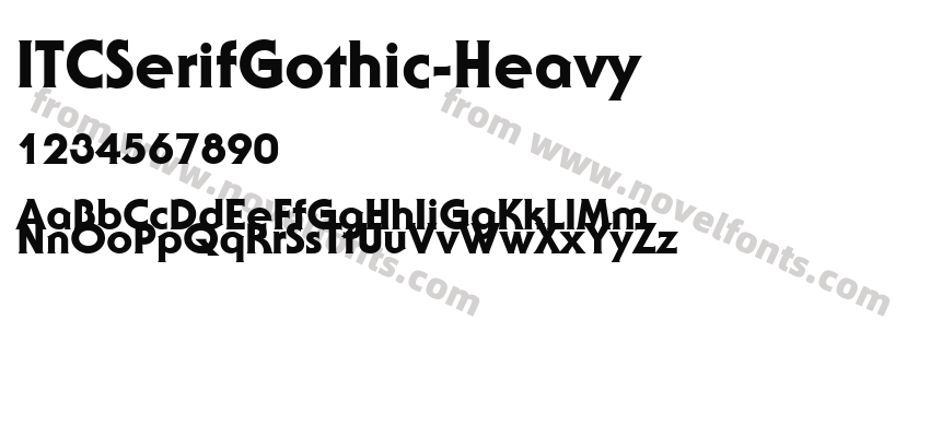 ITCSerifGothic-HeavyPreview