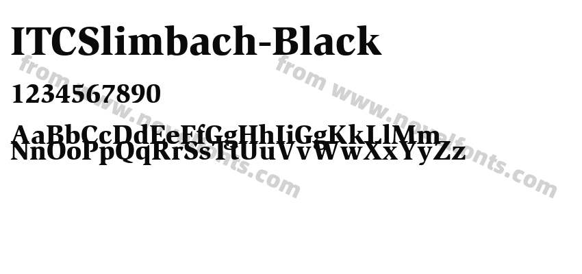 ITCSlimbach-BlackPreview