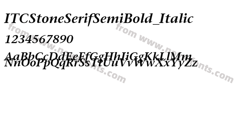 ITCStoneSerifSemiBold_ItalicPreview