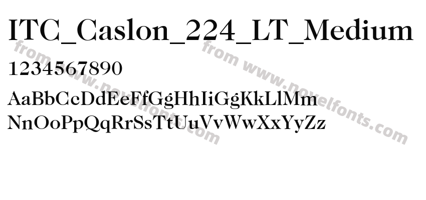 ITC_Caslon_224_LT_MediumPreview