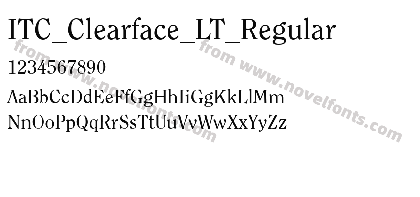 ITC_Clearface_LT_RegularPreview