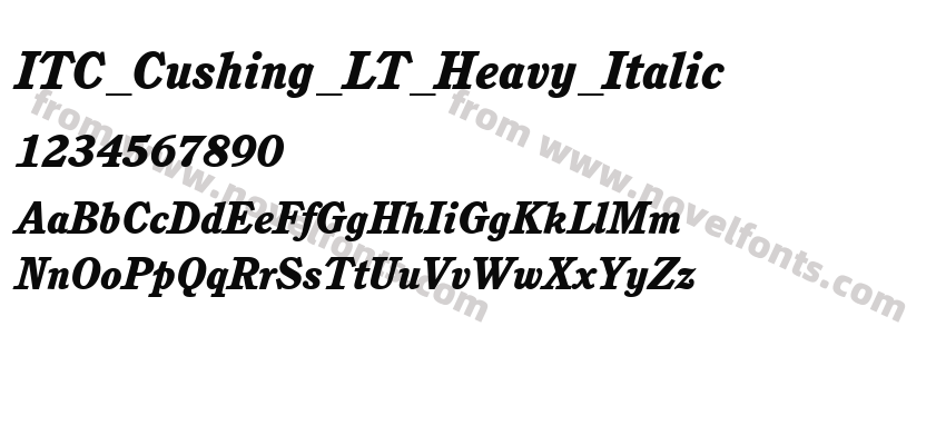 ITC_Cushing_LT_Heavy_ItalicPreview