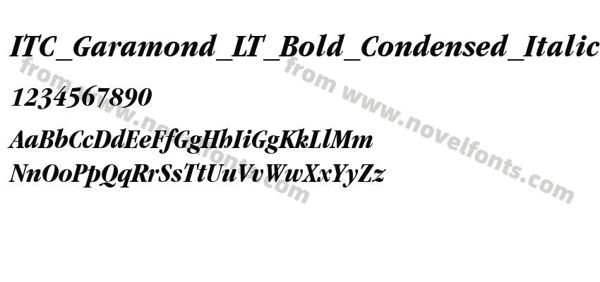 ITC_Garamond_LT_Bold_Condensed_ItalicPreview