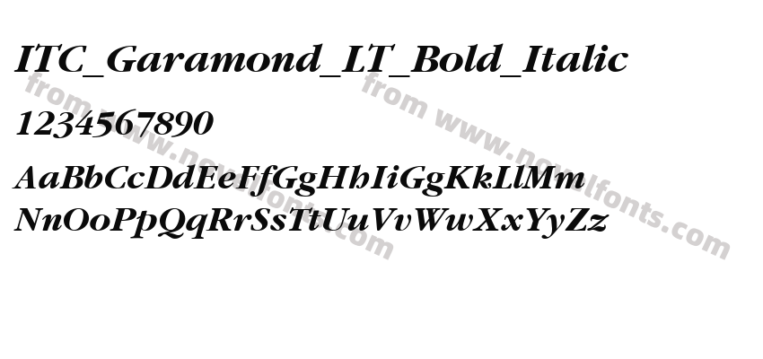 ITC_Garamond_LT_Bold_ItalicPreview