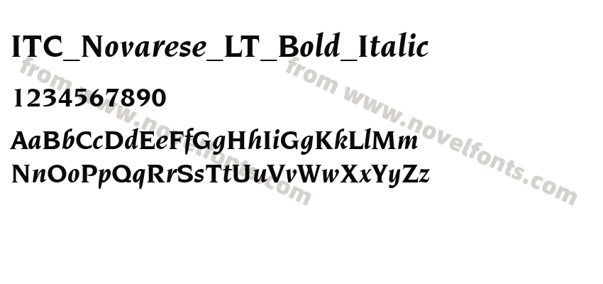 ITC_Novarese_LT_Bold_ItalicPreview