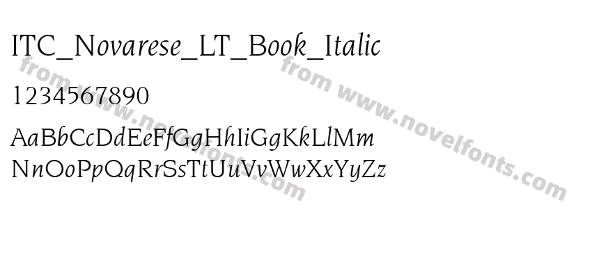 ITC_Novarese_LT_Book_ItalicPreview