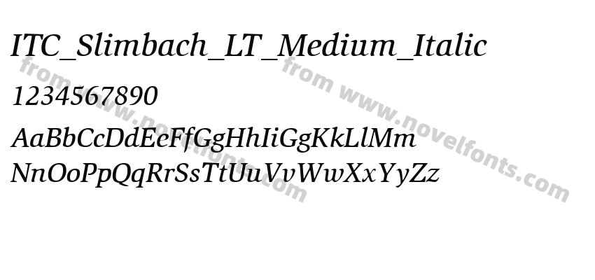 ITC_Slimbach_LT_Medium_ItalicPreview