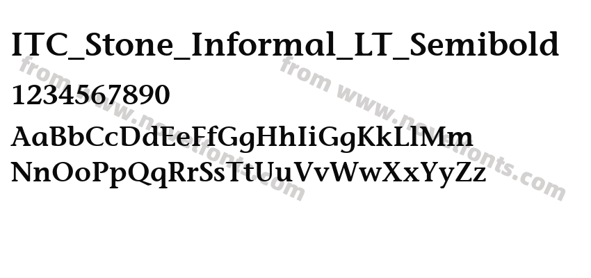 ITC_Stone_Informal_LT_SemiboldPreview