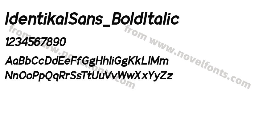 IdentikalSans_BoldItalicPreview
