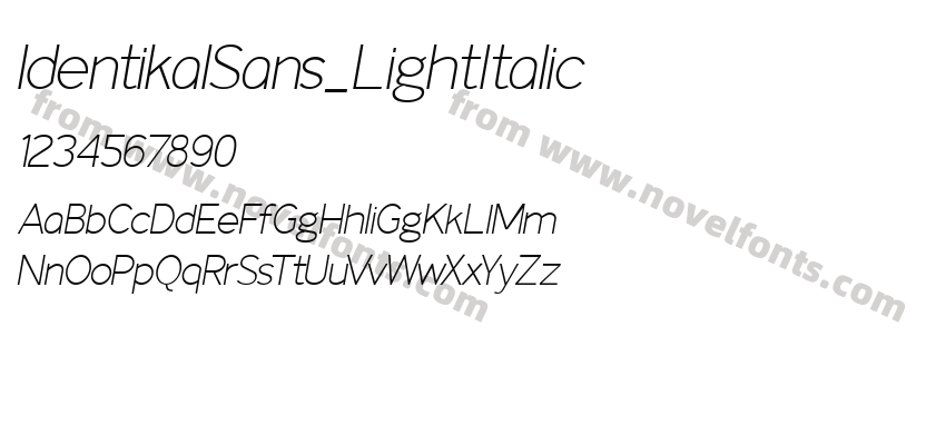 IdentikalSans_LightItalicPreview