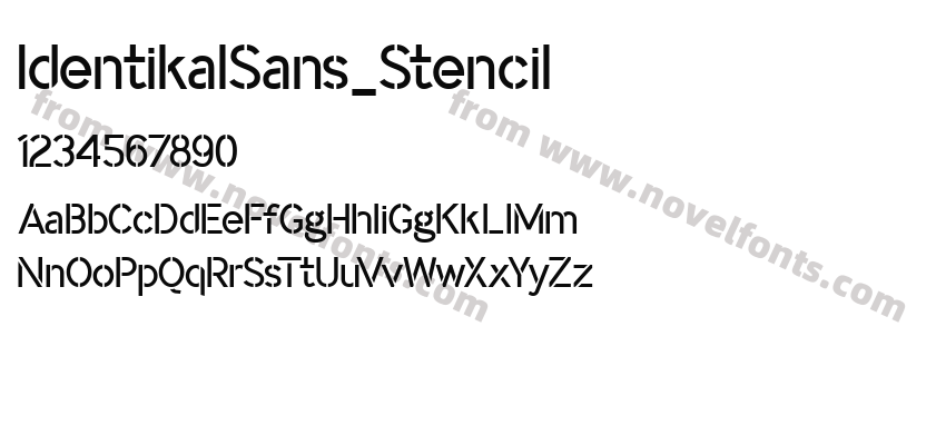 IdentikalSans_StencilPreview