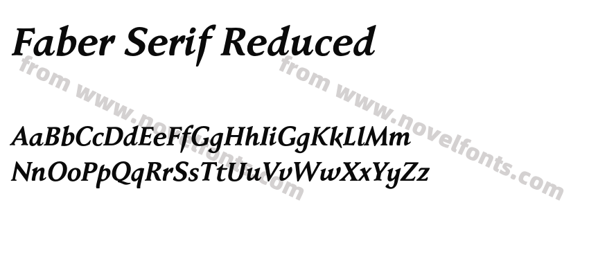 Faber Serif ReducedPreview