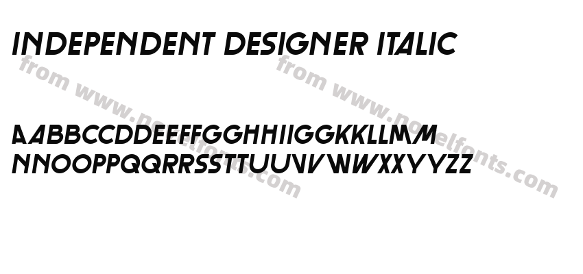 Independent Designer ItalicPreview