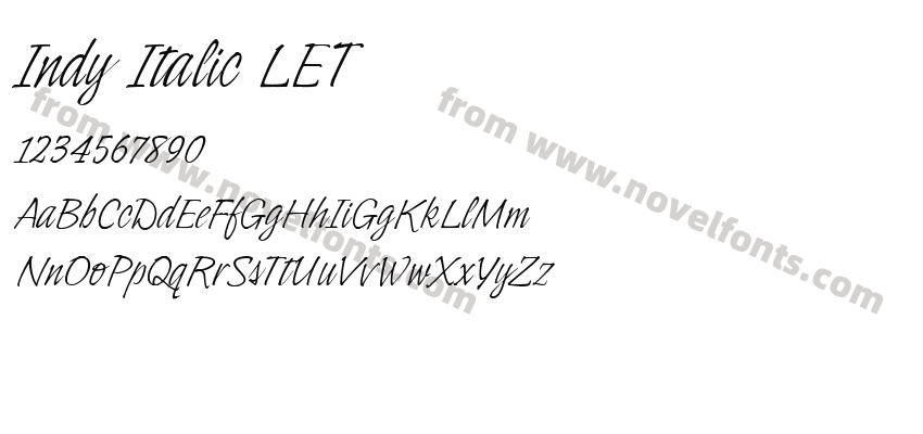 Indy Italic LETPreview