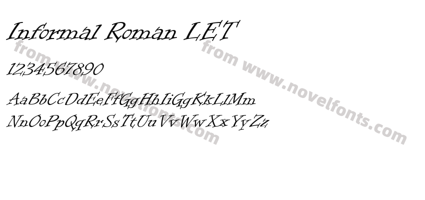 Informal Roman LETPreview