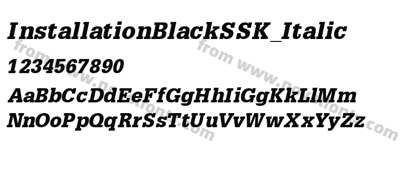 InstallationBlackSSK_ItalicPreview