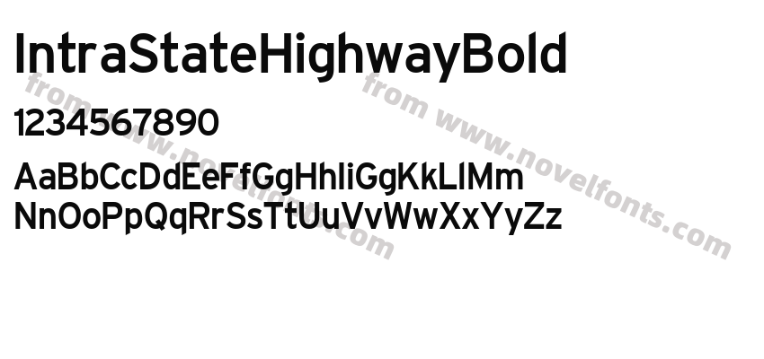 IntraStateHighwayBoldPreview