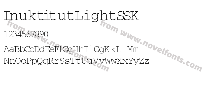 InuktitutLightSSKPreview