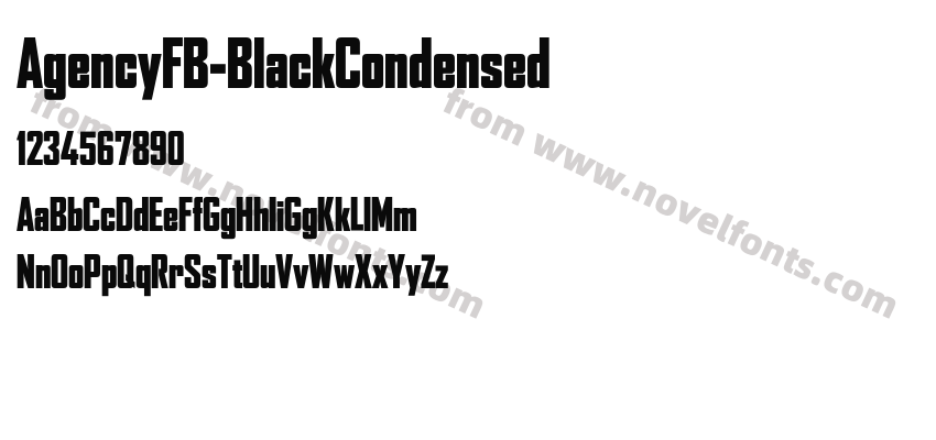 AgencyFB-BlackCondensedPreview