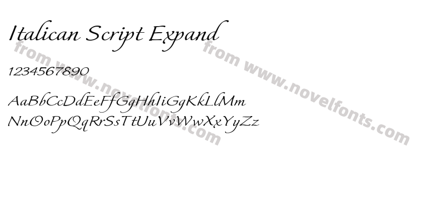 Italican Script ExpandPreview