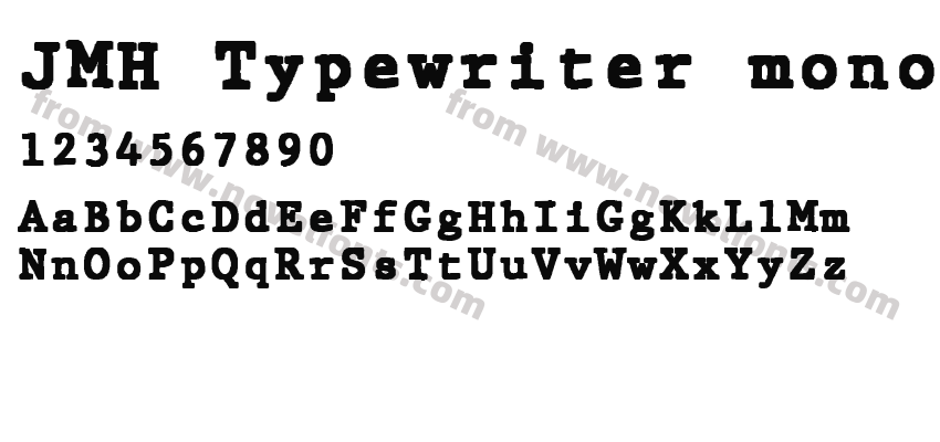 JMH Typewriter mono BlackPreview