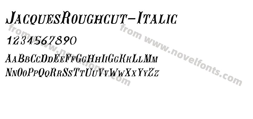 JacquesRoughcut-ItalicPreview