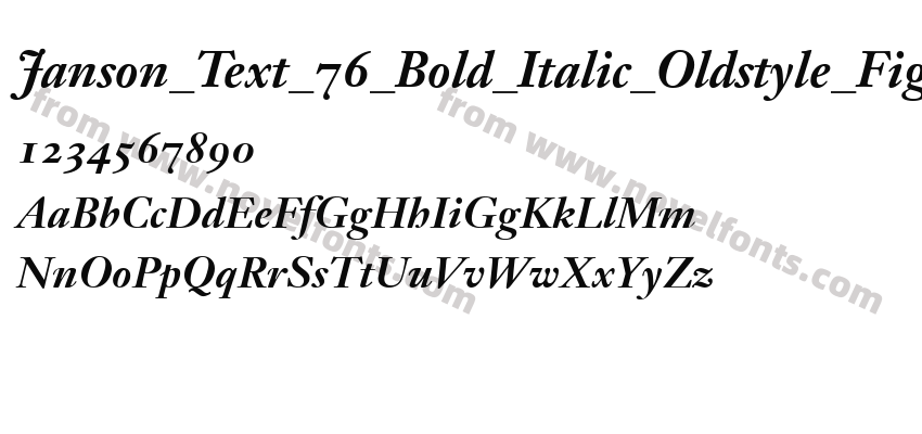 Janson_Text_76_Bold_Italic_Oldstyle_FiguresPreview