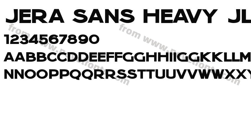 Jera Sans Heavy JLPreview