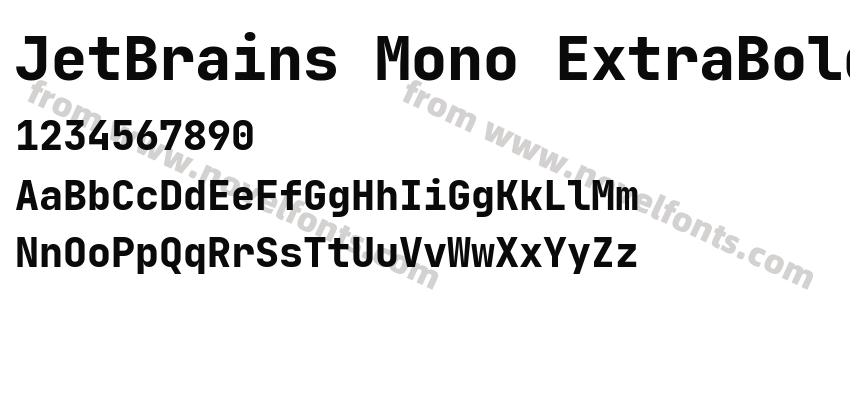 JetBrains Mono ExtraBoldPreview