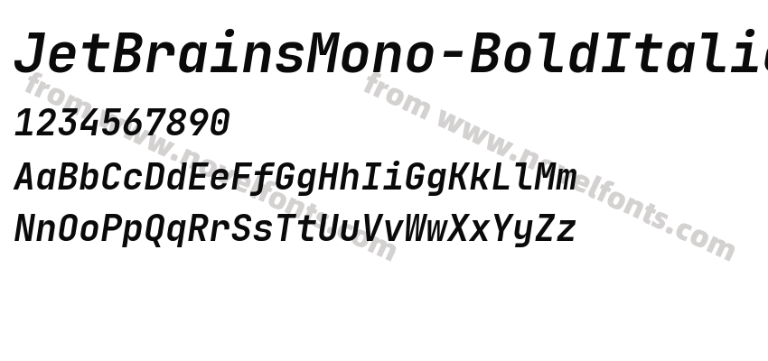 JetBrainsMono-BoldItalicPreview