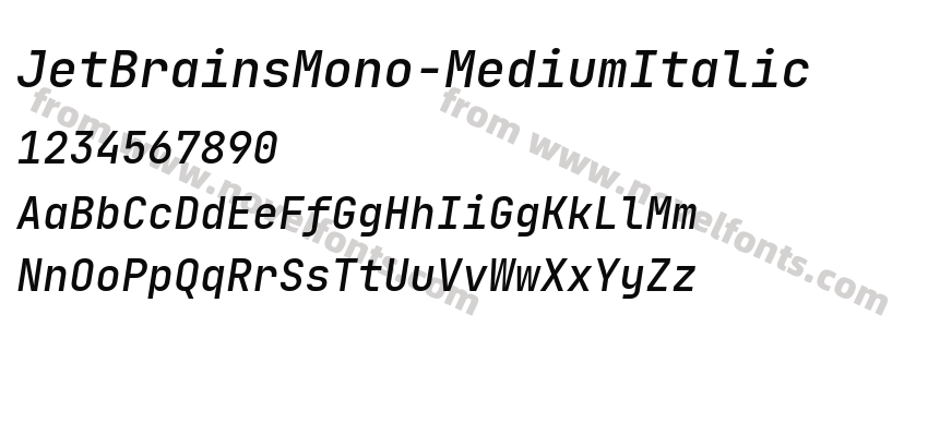 JetBrainsMono-MediumItalicPreview