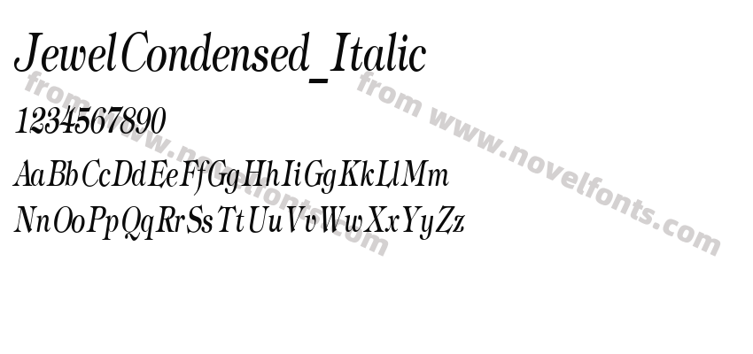 JewelCondensed_ItalicPreview